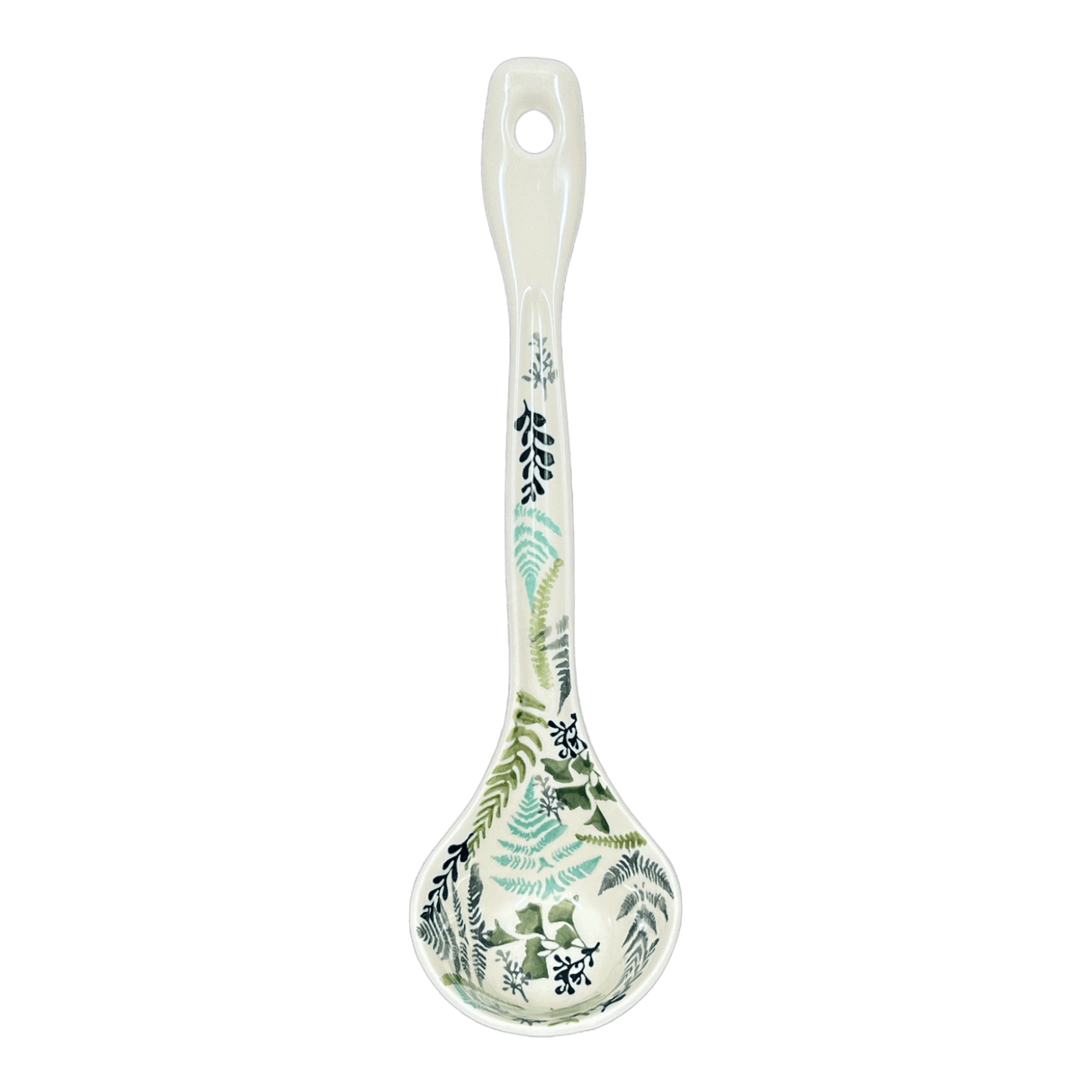 Ladle, Soup, 12" in "Scattered Ferns" by Manufaktura | C020S-GZ39