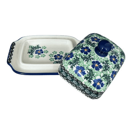 Butter Dish, 7" x 5.5" in "Clematis " by Ceramika Artystyczna | A295-1538X