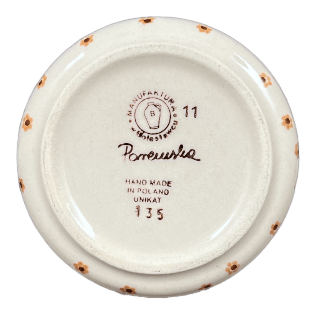 Butter Crock, 4.5" in "Wildflower Delight" by Manufaktura | M136S-P273