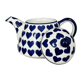 Polish Pottery 0.9 Liter Teapot (Whole Hearted) | C005T-SEDU Additional Image at PolishPotteryOutlet.com