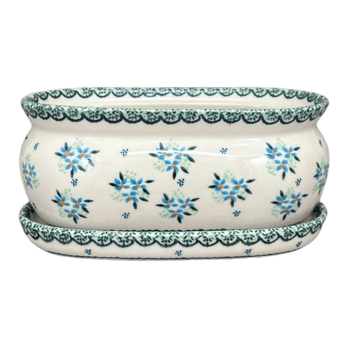 Pot, Herb, 8.5" in "Blue Star Bundle" by Galia | GDN12-PN