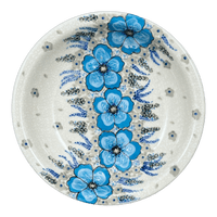 A picture of a Polish Pottery Zaklady Pasta Bowl (Something Blue) | Y1002A-ART374 as shown at PolishPotteryOutlet.com/products/9-pasta-bowl-something-blue-y1002a-art374