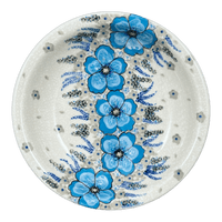 A picture of a Polish Pottery Bowl, Round, Pasta, 9" in "Something Blue" by Zaklady | Y1002A-ART374 as shown at PolishPotteryOutlet.com/products/9-pasta-bowl-something-blue-y1002a-art374