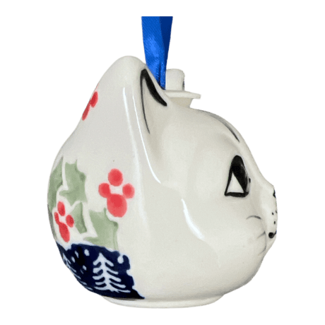 Ornament, Cat Head in "Holiday Cheer" by Manufaktura | K142T-NOS2