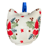 Ornament, Cat Head in "Evergreen Bells" by Manufaktura | K142U-PZDG