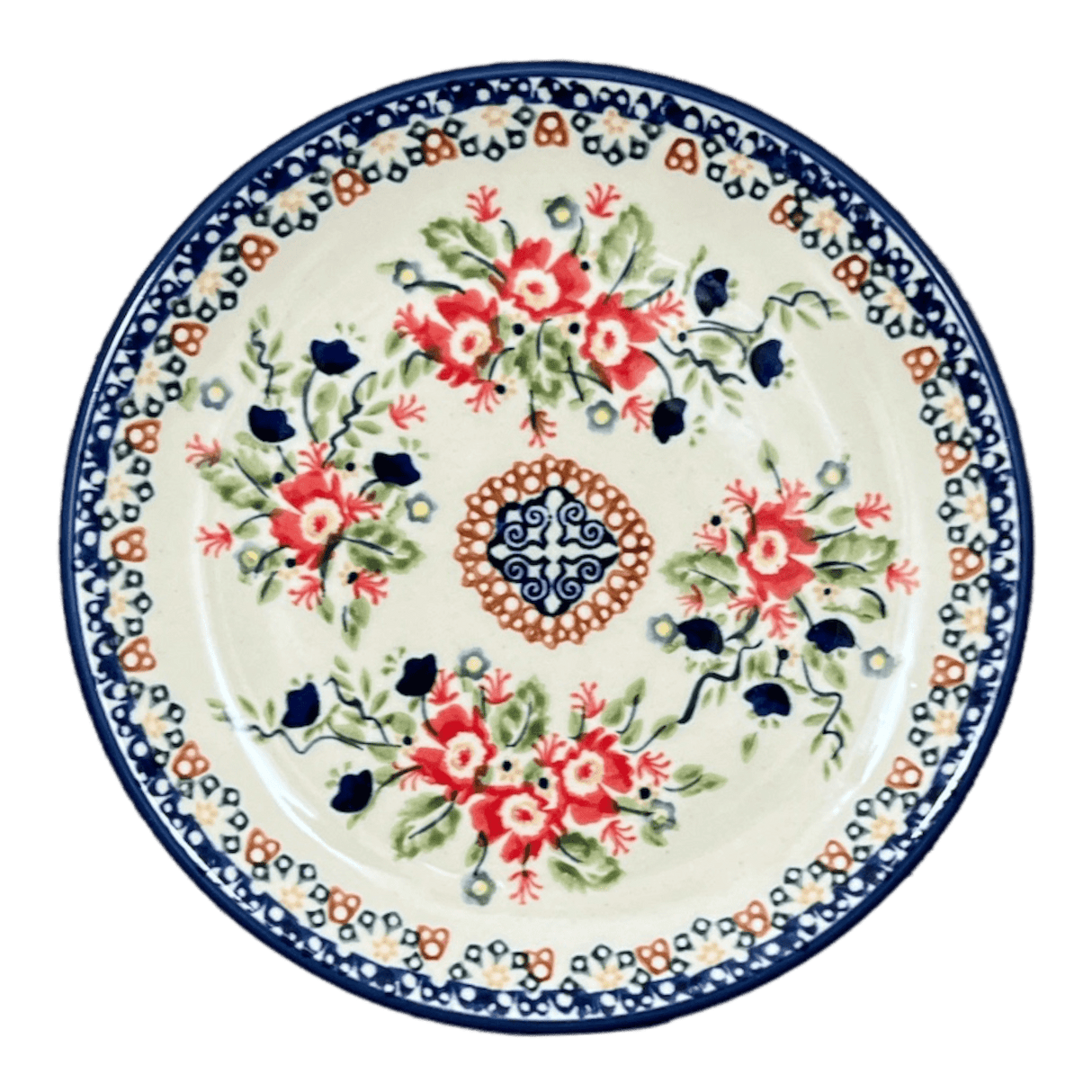 Plate, Round, Dessert, 7.25" in "Poppy Passion" by Manufaktura | T131S-P268