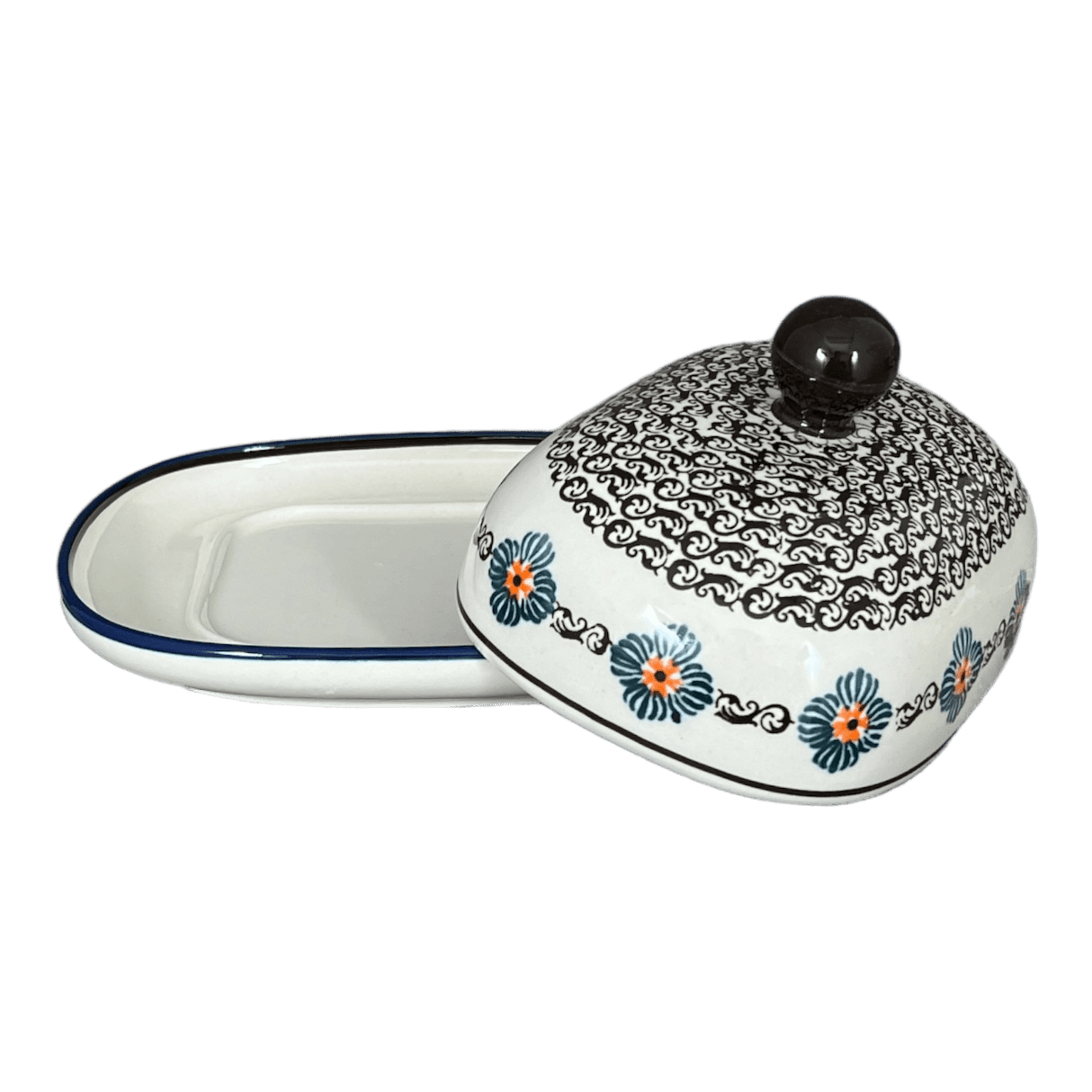 Butter Dish, Large, 6" x 8" in "Mesa Verde Midnight" by Zaklady | Y1394-A1159A