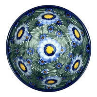 A picture of a Polish Pottery Bowl, Round, 7", WR (WR12C) in "Impressionist's Dream" by W.R. Ceramika | WR12C-AB3 as shown at PolishPotteryOutlet.com/products/7-bowl-impressionists-dream-wr12c-ab3