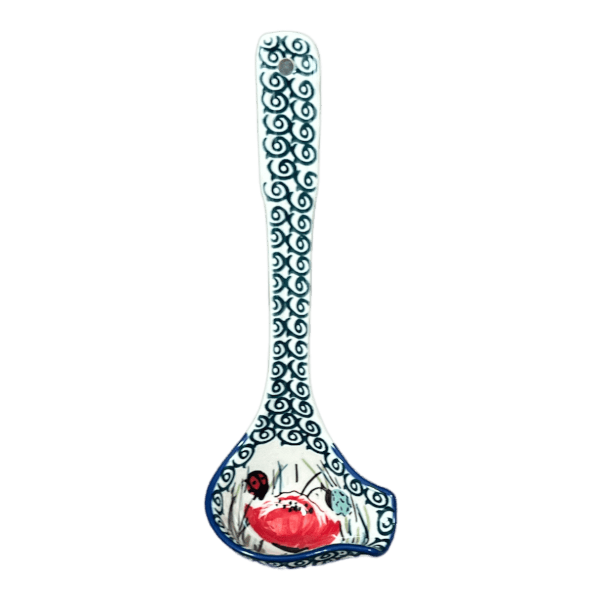 Ladle, Gravy, 7.5" in "Poppy Paradise" by Manufaktura | L015S-PD01