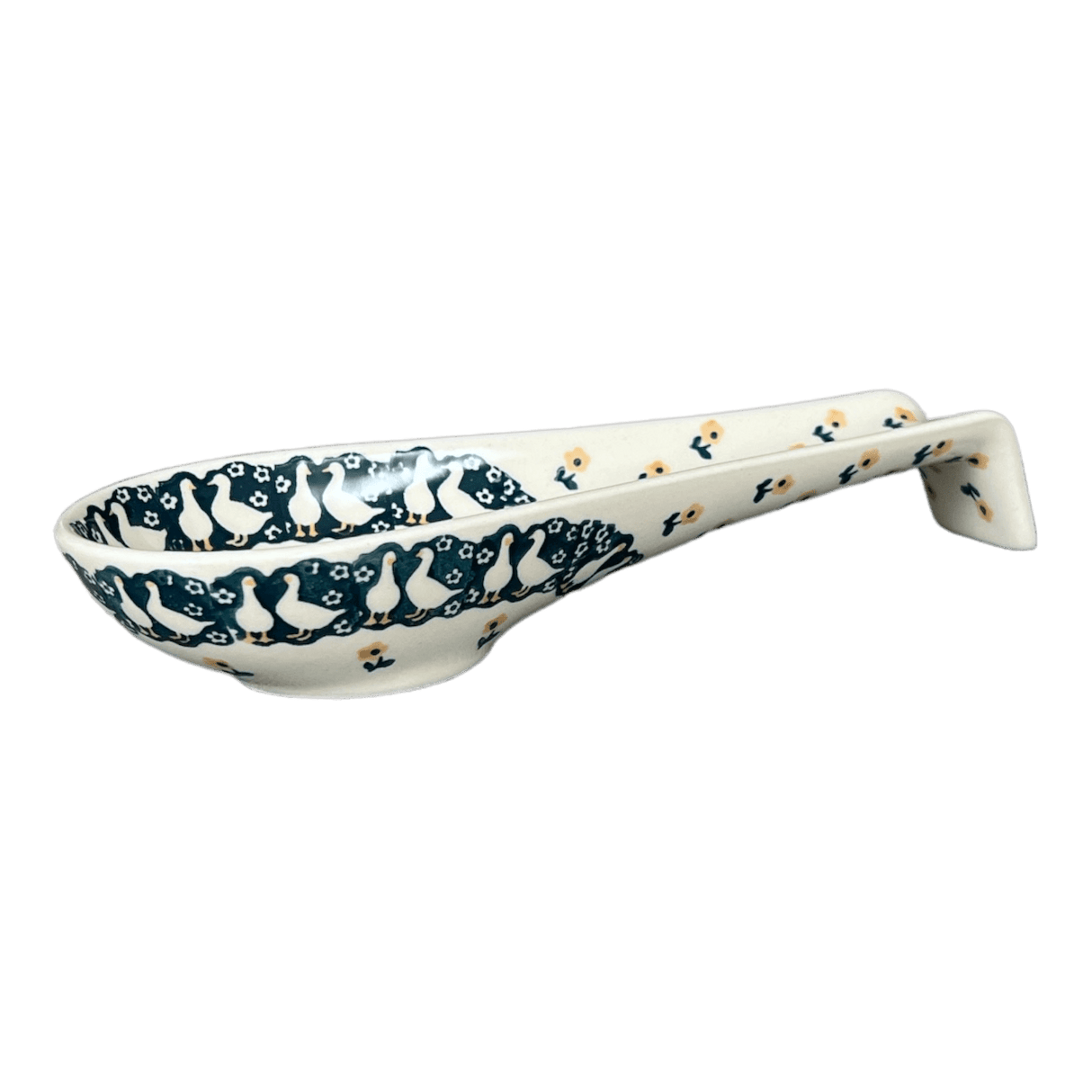 Spoon Rest, Large, 9.25" in "Lucky Duck" by Manufaktura | P007T-P322