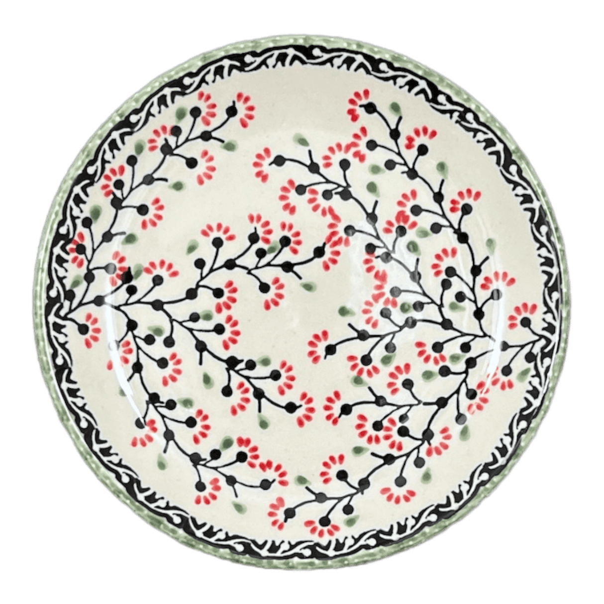 Plate, Round, Dessert, 7.25" in "Cherry Blossoms" by Manufaktura | T131S-DPGJ