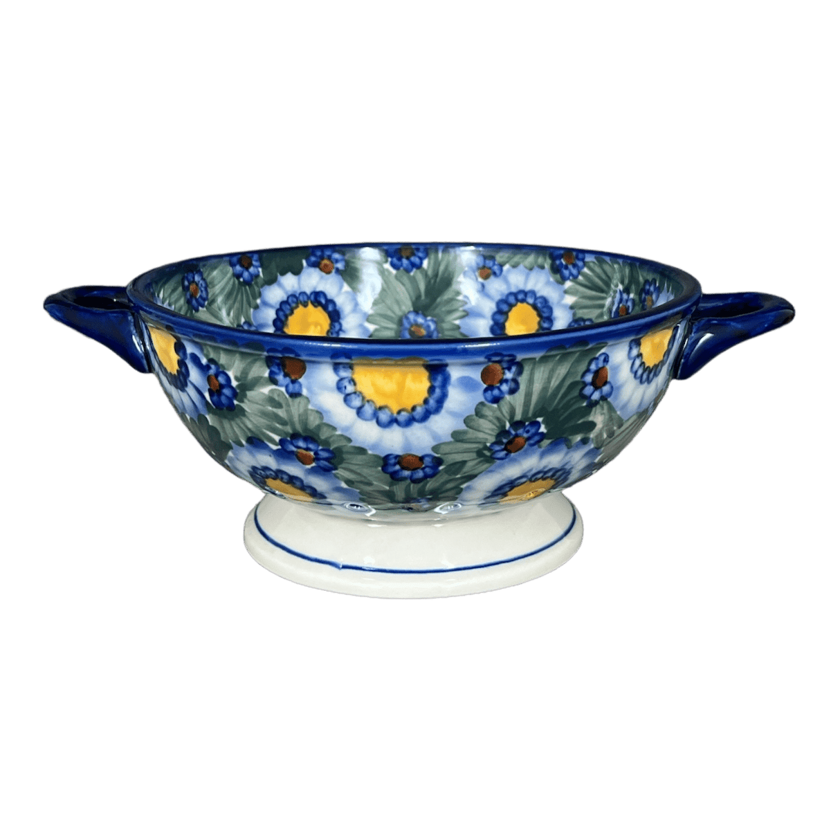 Bowl, Round, Colander/Berry, 7.75", WR (WR62A) in "Impressionist's Dream" by W.R. Ceramika | WR62A-AB3