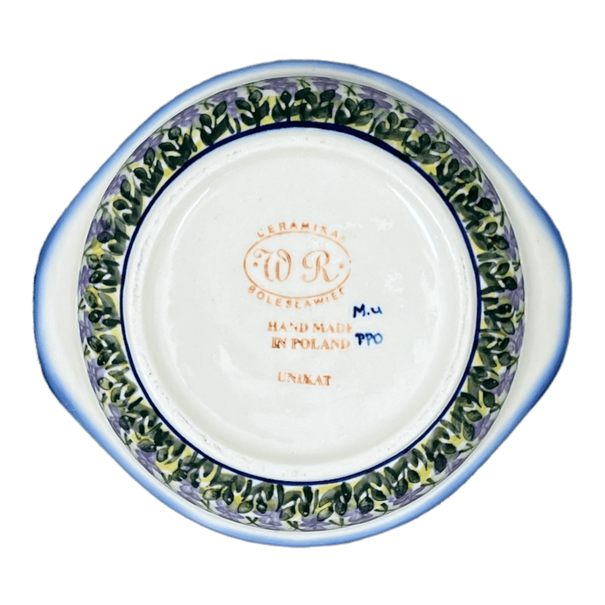 Bowl, Round, Soup, 22 oz, WR (WR51B) in "Lavender Fields" by W.R. Ceramika | WR51B-BW4