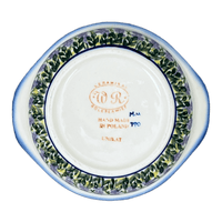 A picture of a Polish Pottery Bowl, Round, Soup, 22 oz, WR (WR51B) in "Lavender Fields" by W.R. Ceramika | WR51B-BW4 as shown at PolishPotteryOutlet.com/products/soup-bowl-small-casserole-lavender-fields-wr51b-bw4