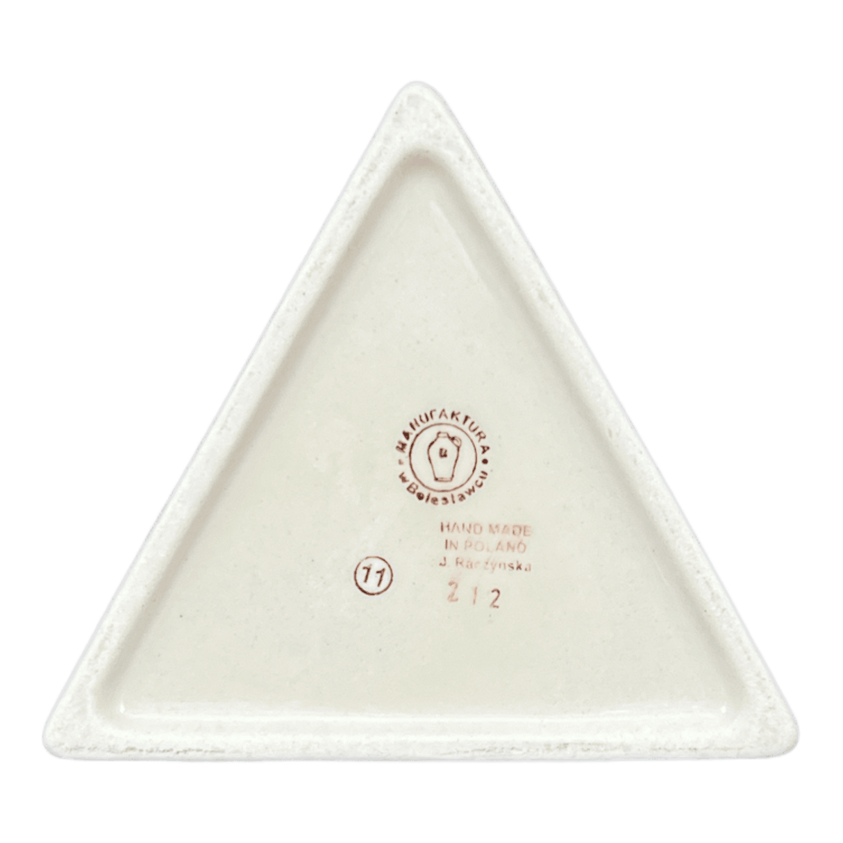 Vase, Triangular, 8" x 4.75" in "Flower Power" by Manufaktura | W027T-JS14