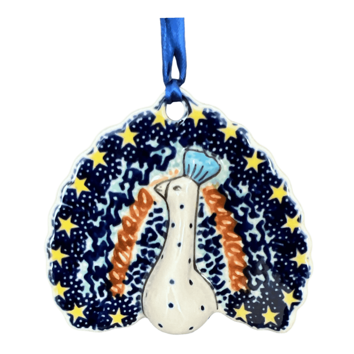 Ornament, Peacock in "Christmas Night" by Manufaktura | K025S-INS3