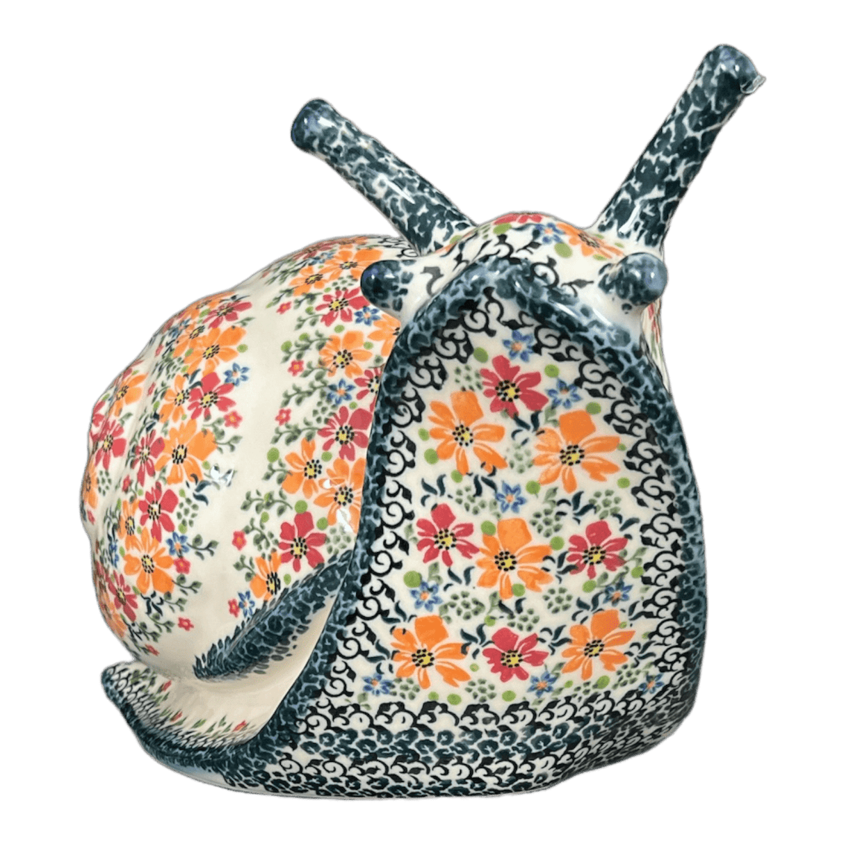 Figurine, Snail, Giant, 14.5" in "Red & Orange Dream" by Galia | GZW02-UHP