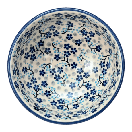 Bowl, Round, Dipping, 4.25" in "Scattered Blues" by Manufaktura | M153S-AS45