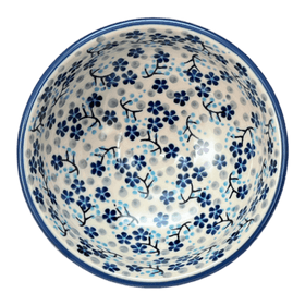 Polish Pottery Dipping Bowl (Scattered Blues) | M153S-AS45 Additional Image at PolishPotteryOutlet.com