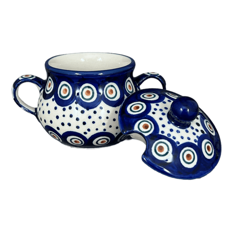 Bowl, Round, Sugar Bowl, 3.5" in "Peacock Dot" by Manufaktura | C015U-54K