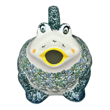 Frog Watering Can, 40 oz in "Blue & Green Dream" by Galia | GZW23-UHP2