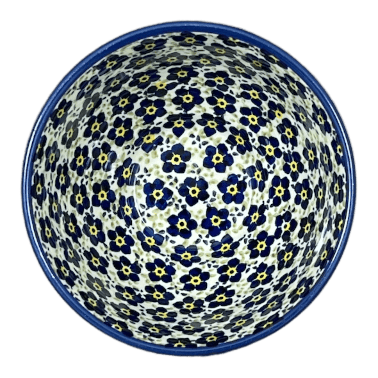 Bowl, Round, Fancy, 5.5" in "Floral Revival Blue" by Manufaktura | C018U-MKOB