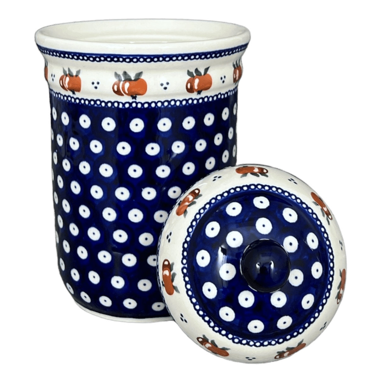 Container, 1 Liter in "Persimmon Dot" by Zaklady | Y1243-D479