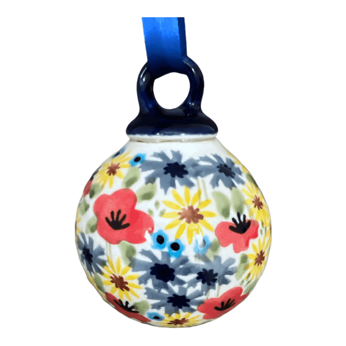 Ornament, Ball, 2.75" in "Sunlit Blossoms" by Manufaktura | K070S-AS62