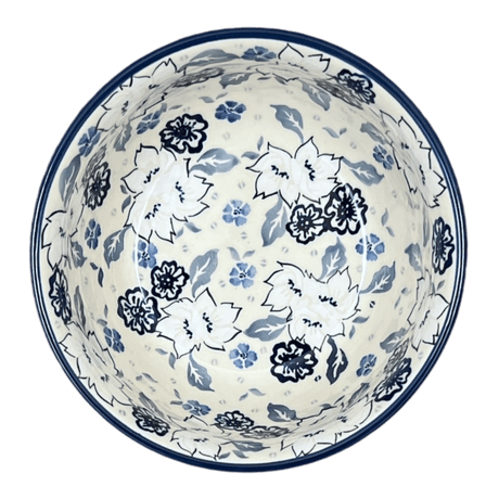 Bowl, Round, 6.5" in "Blue Polish Garden" by Manufaktura | M084S-JZ46