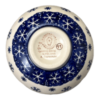 A picture of a Polish Pottery Dipping Bowl (Snow Drift) | M153T-PZ as shown at PolishPotteryOutlet.com/products/dipping-bowl-snow-drift-m153t-pz