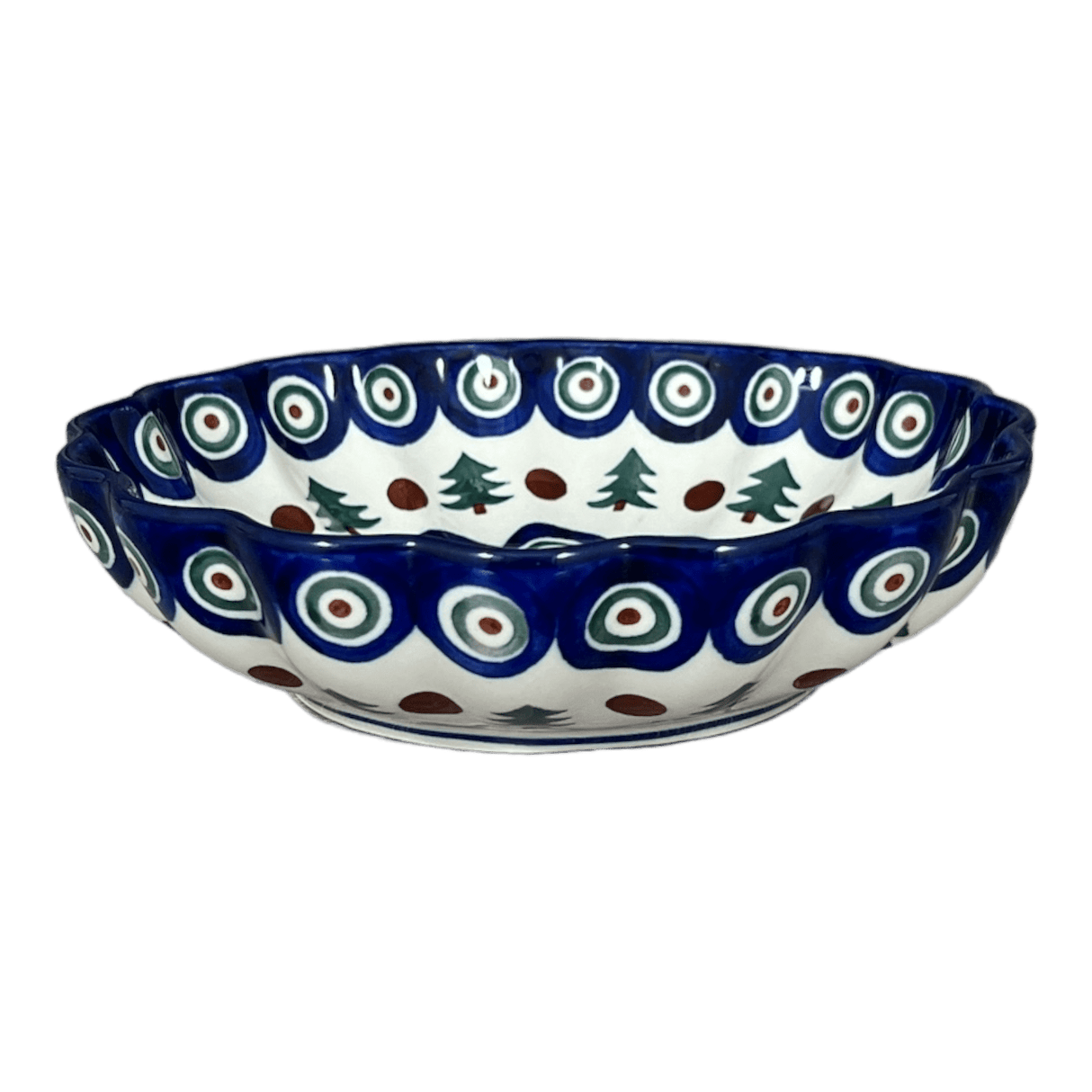 Bowl, Round, Blossom, 7.5" in "Peacock Pine" by Ceramika Artystyczna | A249-366X