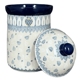 Polish Pottery Canister, 1.5 Liter in "Lone Owl" by Ceramika Artystyczna | A493-U4872 Additional Image at PolishPotteryOutlet.com