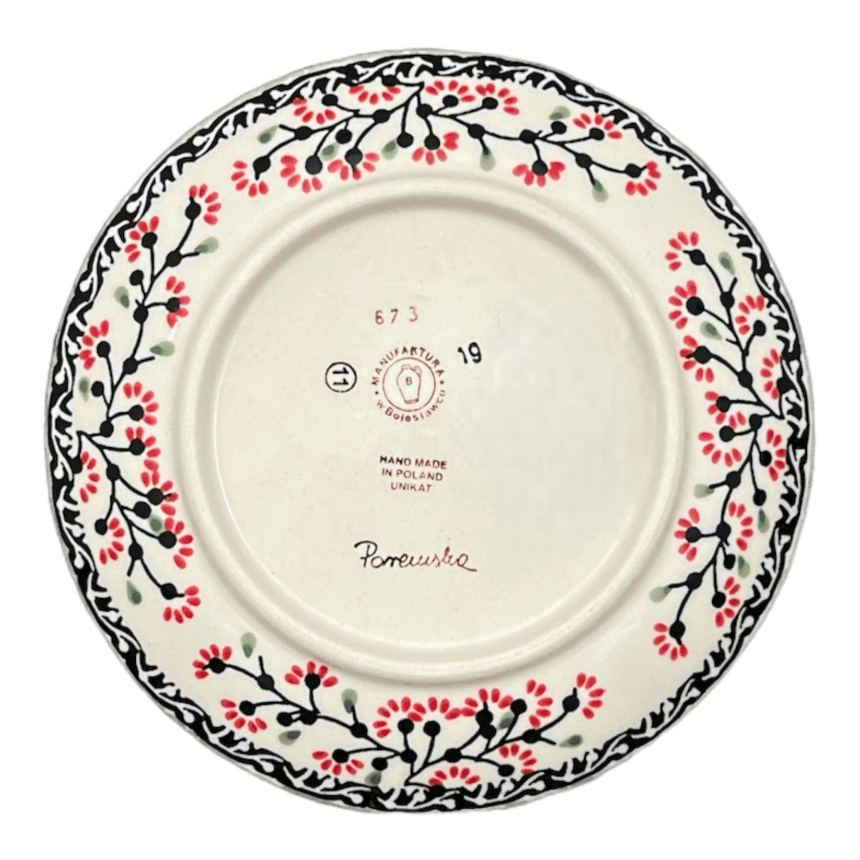 Plate, Round, Dessert, 7.25" in "Cherry Blossoms" by Manufaktura | T131S-DPGJ