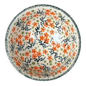 Polish Pottery Dipping Bowl (Peach Blossoms) | M153S-AS46 Additional Image at PolishPotteryOutlet.com