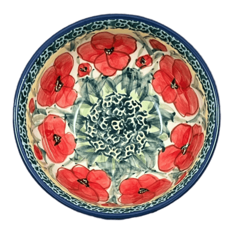 Bowl, Round, 6" in "Poppies in Bloom" by Manufaktura | M089S-JZ34