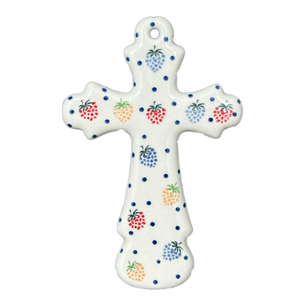 Cross, Large, 7.75" in "Mixed Berries" by Ceramika Artystyczna | A533-1449X