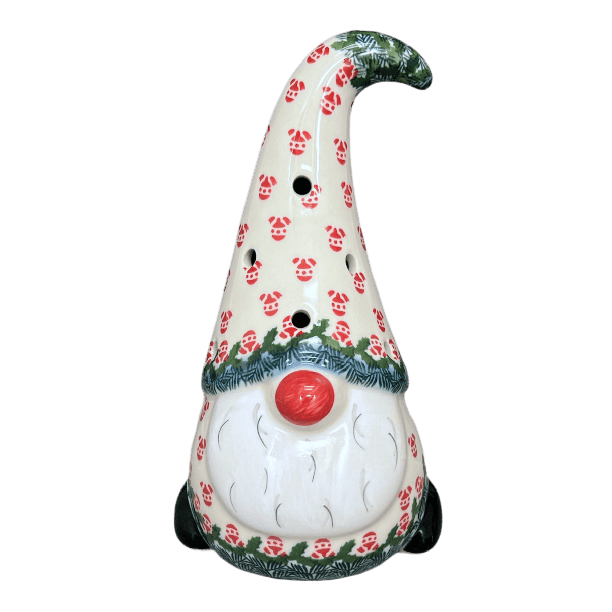 Luminary, Gnome, 8.5" Large in "Evergreen Baubles" by Galia | GAD41-PB1