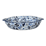 Baker, Round, Pie Plate, Handles, 9.75" in "Rambling Blues" by Manufaktura | Z148S-GZ50