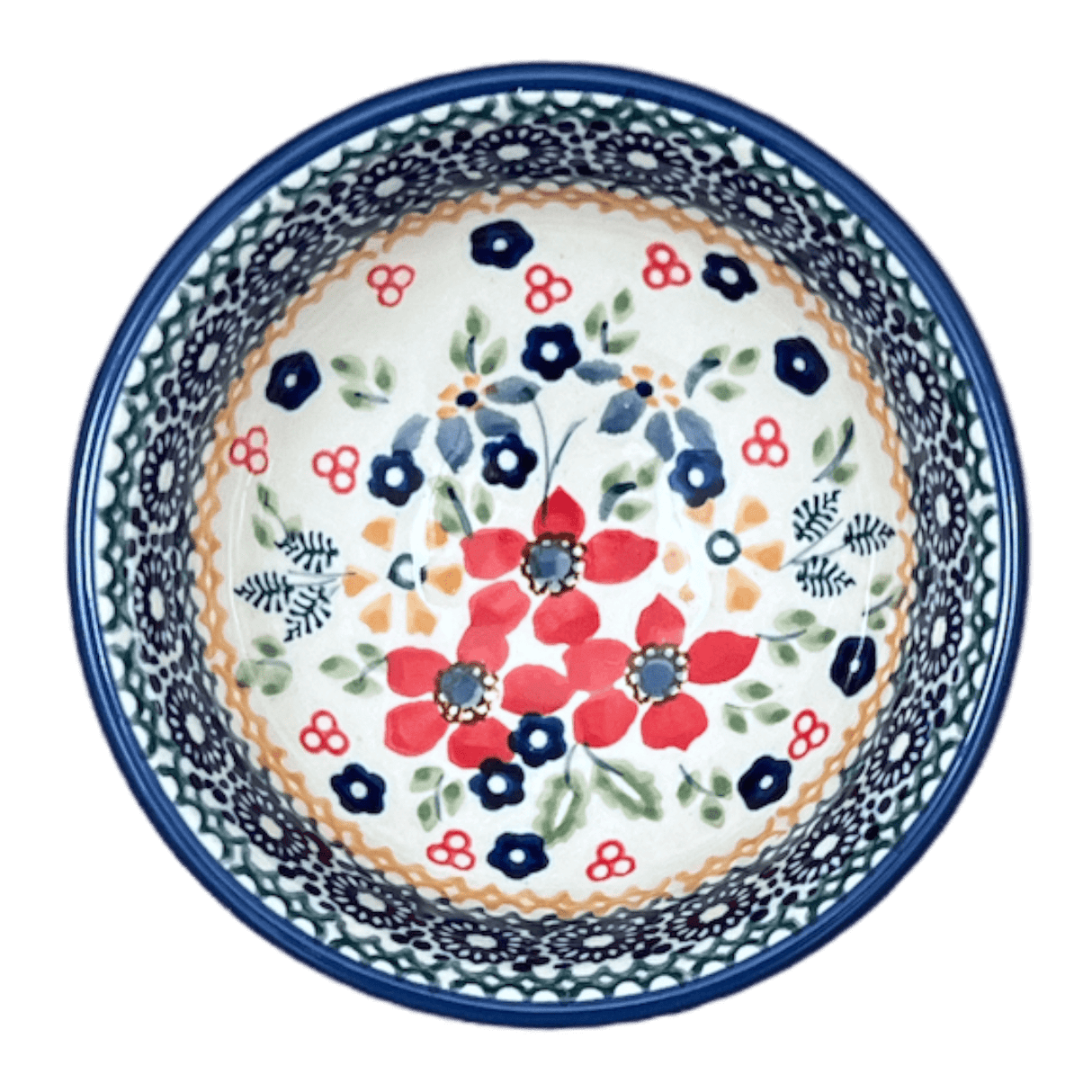 Bowl, Round, Dipping, 4.25" in "Ruby Bouquet" by Manufaktura | M153S-DPCS