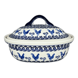 Baker, Covered, 12.5" x 10" Large in "Rooster Blues" by Zaklady | Y1158-D1149