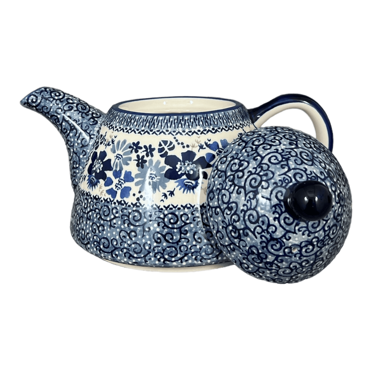 Teapot, 0.9 Liter in "Blue Life" by Manufaktura | C005S-EO39