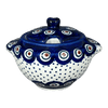 Polish Pottery 3" Sugar Bowl (Peacock Dot) | C003U-54K at PolishPotteryOutlet.com