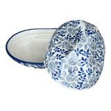 Butter Dish, Fancy, 5" x 7" in "English Blue" by Manufaktura | M077U-AS53
