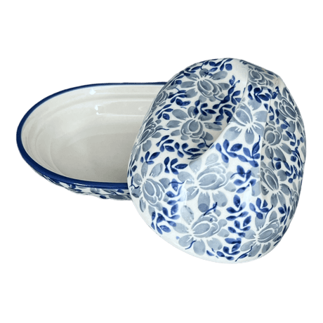 Butter Dish, Fancy, 5" x 7" in "English Blue" by Manufaktura | M077U-AS53