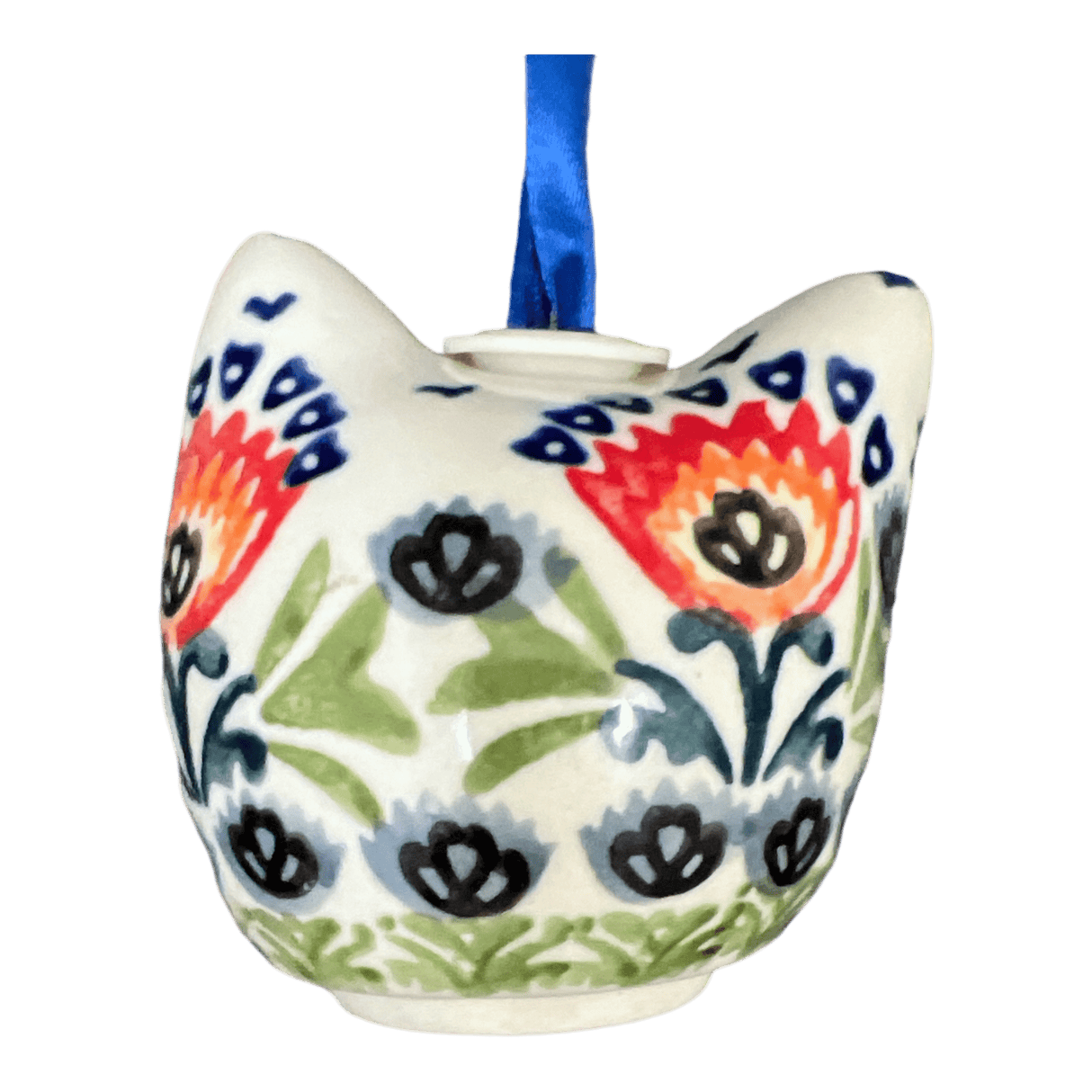 Ornament, Cat Head in "Floral Fans" by Manufaktura | K142S-P314