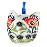 Ornament, Cat Head in "Floral Fans" by Manufaktura | K142S-P314