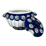 Bowl, Round, Sugar Bowl, 3" in "Peacock in Line" by Manufaktura | C003T-54A