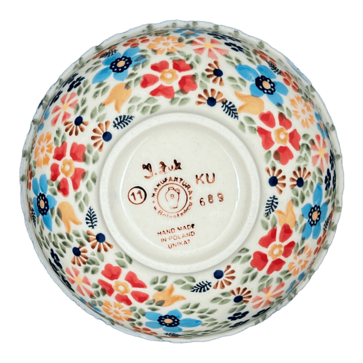 Bowl, Round, 6" in "Festive Flowers" by Manufaktura | M089S-IZ16