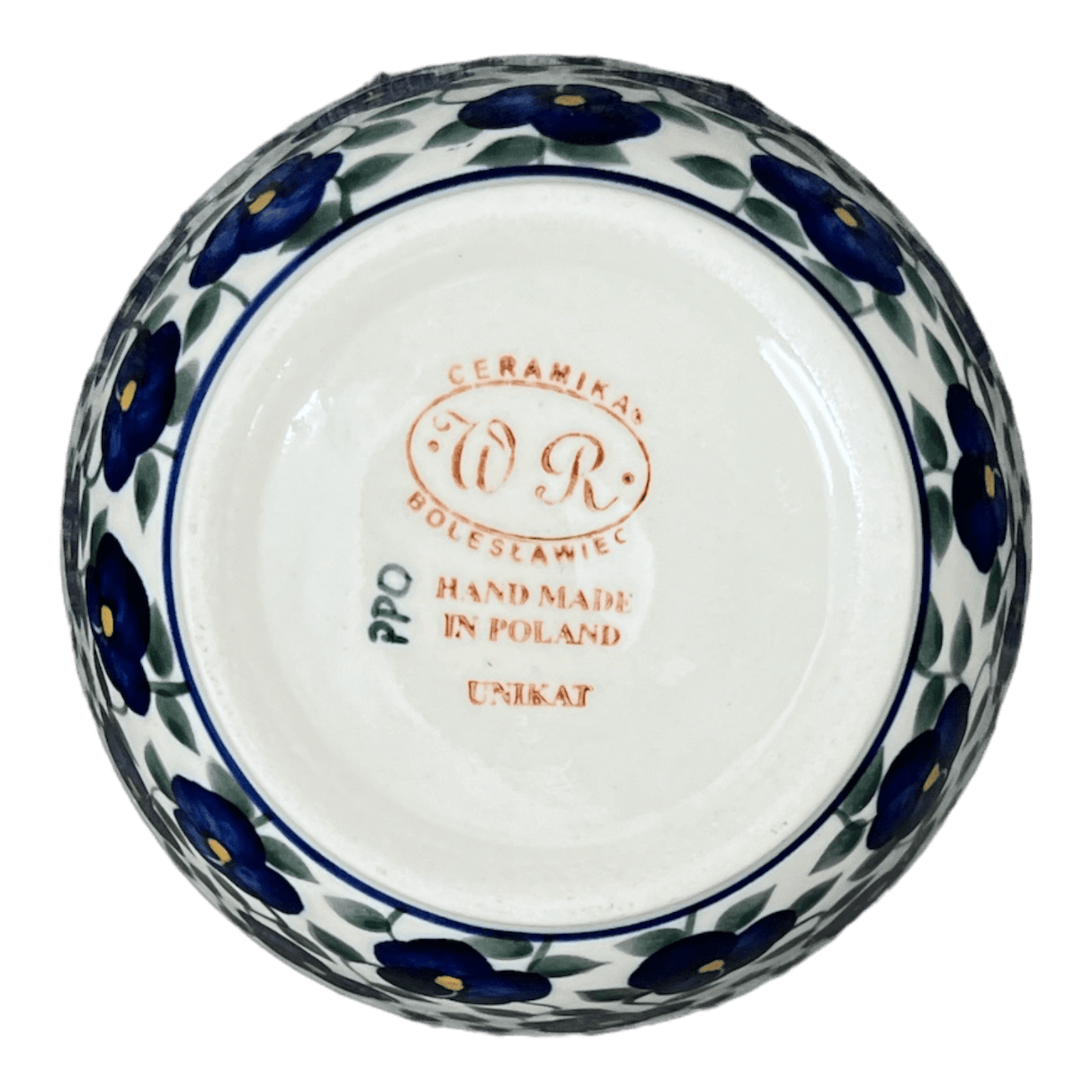 Bowl, Round, 6", WR (WR12B) in "Pansy Storm" by W.R. Ceramika | WR12B-EZ3