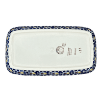 A picture of a Polish Pottery American Butter Dish (Kaleidoscope) | M074U-ASR as shown at PolishPotteryOutlet.com/products/7-5-x-4-american-butter-dish-kaleidoscope-m074u-asr